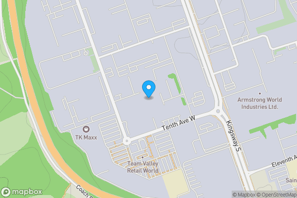 Map location for 1 Octavian Way, Team Valley Trading Estate, Gateshead, Tyne & Wear, NE11 0HZ