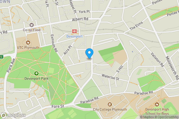 Map location for 170 Devonport Road, Plymouth, Devon, PL1 5RE