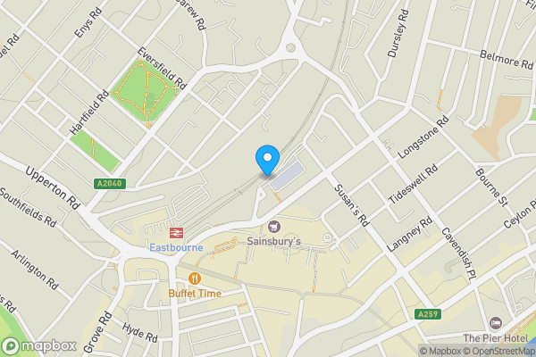 Map location for Multi Storey Car Park, Junction Road, Eastbourne, East Sussex, BN21 3QZ
