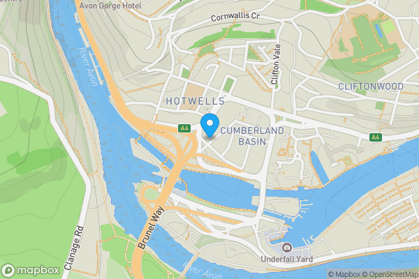 Map location for Land adj. 2, Little Caroline Place, Hotwells, Bristol, BS8 4QR