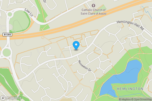 Map location for 9 Melton Walk, Hemlington, Middlesbrough, North Yorkshire TS8 9NB