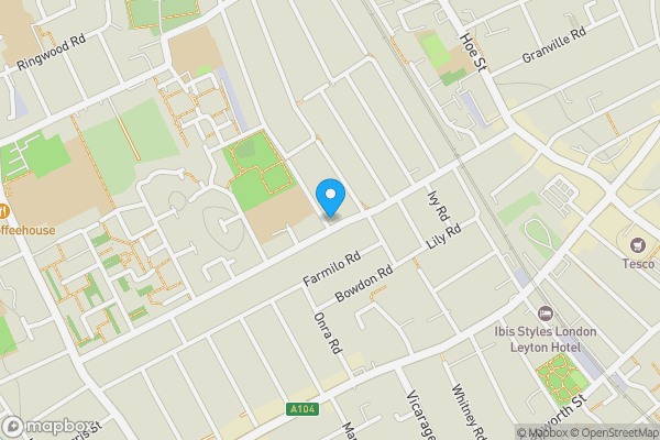 Map location for 126 Boundary Road, Walthamstow, London, E17 8LA