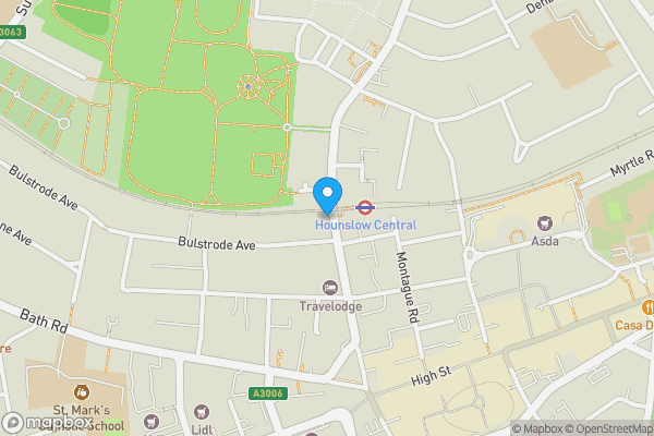 Map location for 56A Lampton Road, Hounslow TW3 1JQ