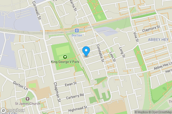 Map location for 1 Maybury Street, Manchester, Lancashire, M18 8GP
