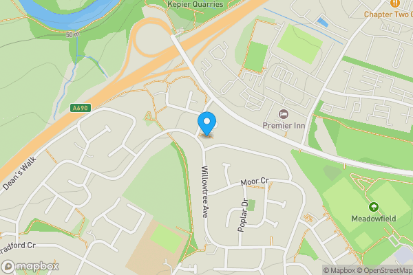 Map location for 14 Belgravia House, Durham, County Durham, DH1 1DY