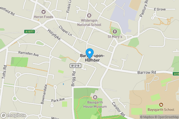 Map location for Humber, North Lincolnshire, DN18 5DA