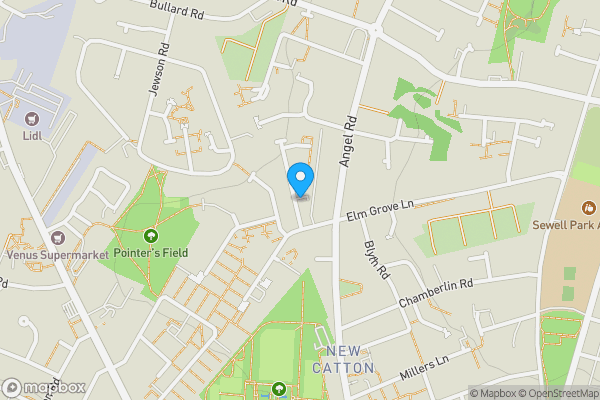 Map location for 18, Rackham Road, NORWICH, Norfolk, NR3 3JG