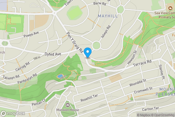 Map location for 70a, Penygraig Road, SWANSEA, West Glamorgan, SA1 6JY