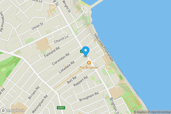 Map location for 143 Brighton Street, Wallasey, Merseyside CH44 8DT