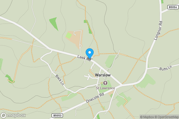 Map location for Moorside Farm, Leek Road, Warslow, SK17 0JS