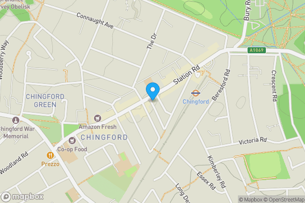 Map location for 107, Station Road, Chingford, London, E4 7BU