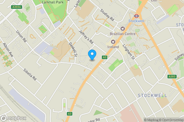 Map location for Singer Mews, London, SW4 6AX