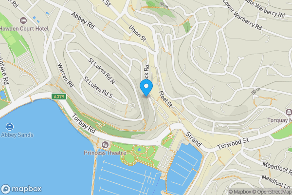 Map location for 37 Rock Road, Torquay, Devon, TQ2 5SR