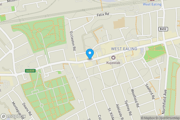 Map location for Broadway, LONDON, W13 0TL