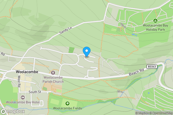 Map location for 49 Chichester Park, Woolacombe, EX34 7BZ