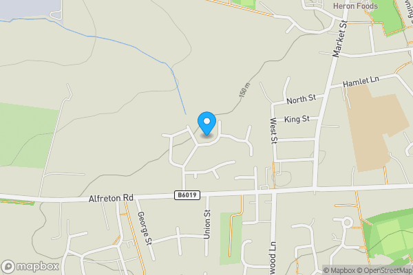 Map location for 1 Pennine Drive, South Normanton, Alfreton, Derbyshire DE55 2BH