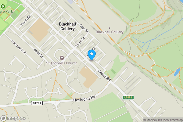 Map location for Coast Road, Hartlepool, Cleveland, TS27 4HF