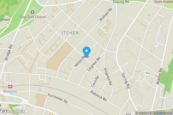 Map location for Flat 3, 36 Peveril Road, Southampton, Hampshire, SO19 2GA