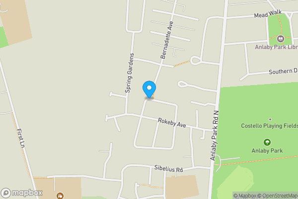 Map location for Rokeby Park, HULL, HU4 7QD