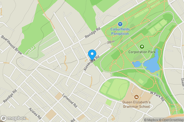 Map location for Land Lying To The North West Of Alexandra Road, Blackburn, Lancashire BB2 6DW