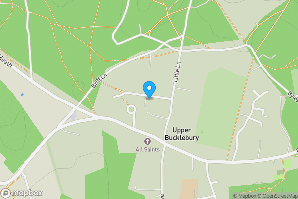 Map location for Land behind 49 Roundfield Upper Bucklebury, Reading, Berkshire, RG7 6RB