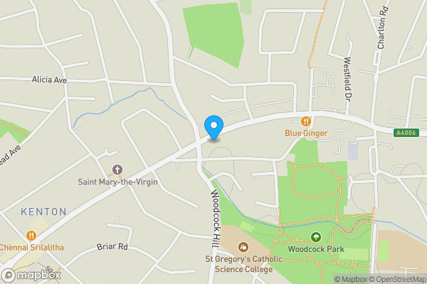 Map location for 2B Woodcock Hill, Harrow, Middlesex, HA3 0XR