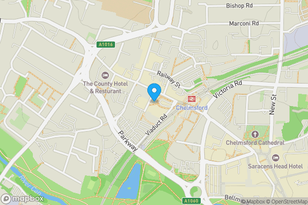 Map location for Flat 37 Wells Crescent, Chelmsford, Essex, CM1 1GN