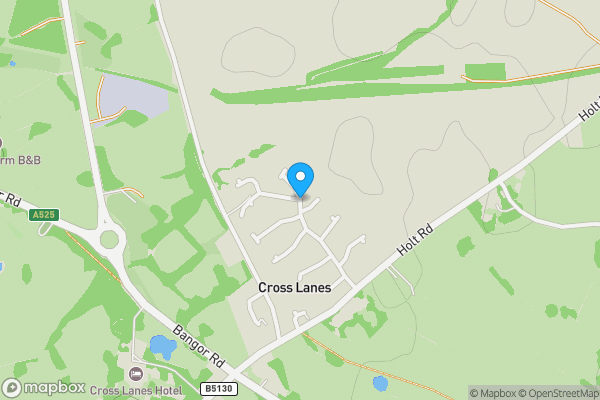 Map location for Land and buildings lying to the North of Parkey Farm, Marchwiel, Wrexham, Clwyd, LL13 0UW 