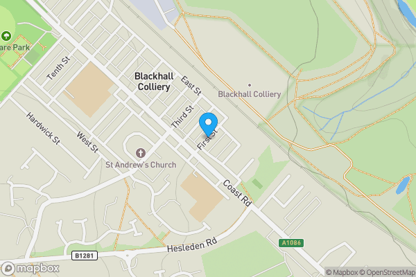 Map location for First Street, HARTLEPOOL, Cleveland, TS27 4EH