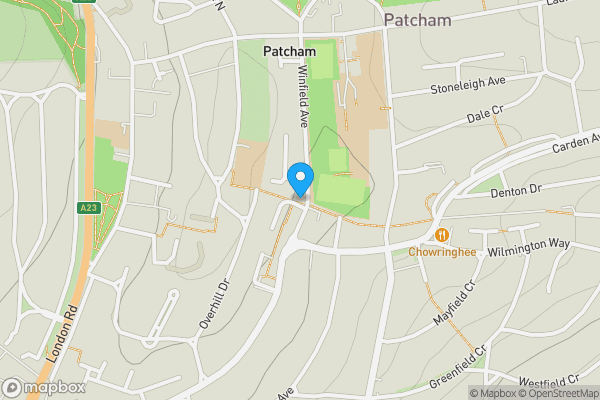 Map location for 2 Winfield Avenue, Patcham, Brighton, BN1 8QH