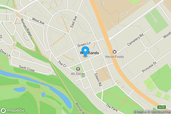 Map location for 12 Quarry Lane Woodlands, Doncaster, South Yorkshire, DN6 7RT