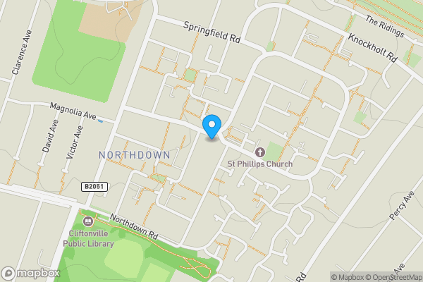 Map location for 36 Eastchurch Road, Cliftonville, Margate, Kent, CT9 3EW