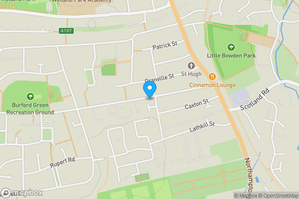 Map location for 91 Bath Street, Market Harborough, LE16 9EJ