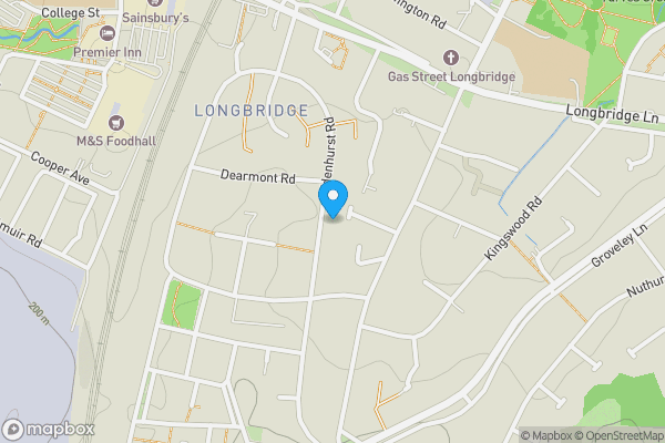 Map location for 102, Edenhurst Road, Longbridge, Birmingham, West Midlands, B31 4PL