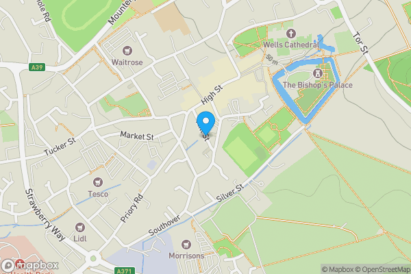 Map location for Mill Street, Wells, Somerset, BA5 2DU