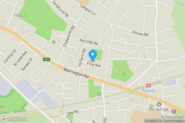 Map location for 20 First Avenue, Rainhill, L35 4LJ