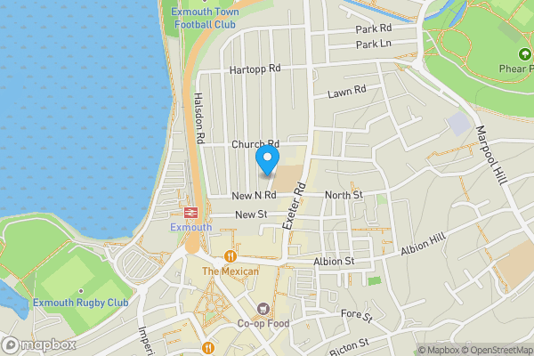Map location for 13 Egremont Road, Exmouth, EX8 1RX