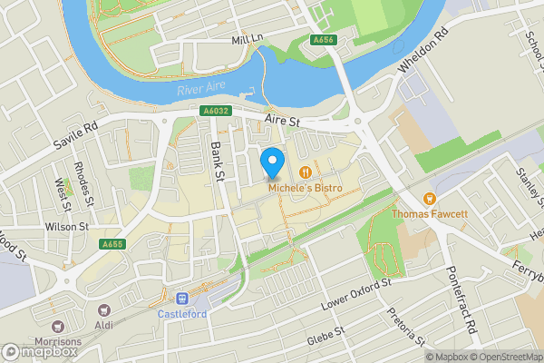 Map location for 54D Carlton Street, Castleford, West Yorkshire, WF10 1AH