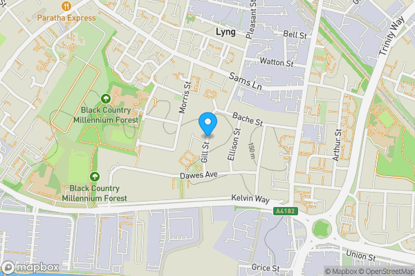 Map location for Gill Street, West Bromwich, West Midlands, B70 7EP