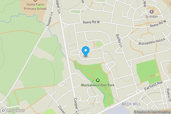 Map location for 29 Blackshaw Drive, Bradford, West Yorkshire, BD6 2AY