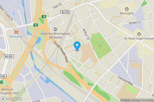 Map location for Sandfields Avenue, Birmingham, West Midlands, B10 0BN
