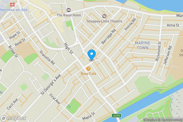 Map location for 173 Invicta Road, Sheerness, Kent, ME12 2SU