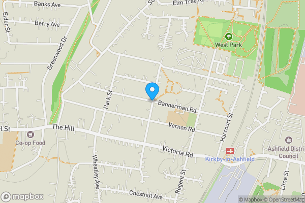 Map location for BANNERMAN ROAD, NOTTINGHAM, NOTTINGHAM, NG17