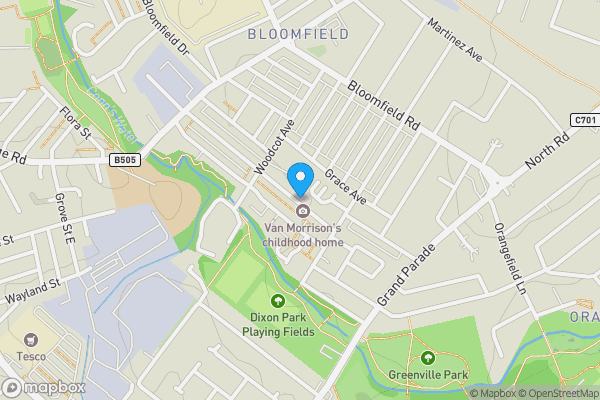 Map location for Hyndford Street, Belfast, County Antrm, BT5 5JF