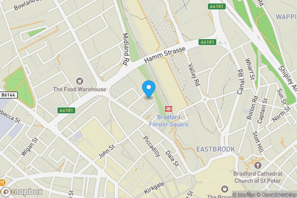 Map location for Apartment 54 Stone Gate House, Stone Street, Bradford, West Yorkshire, BD1 4QF