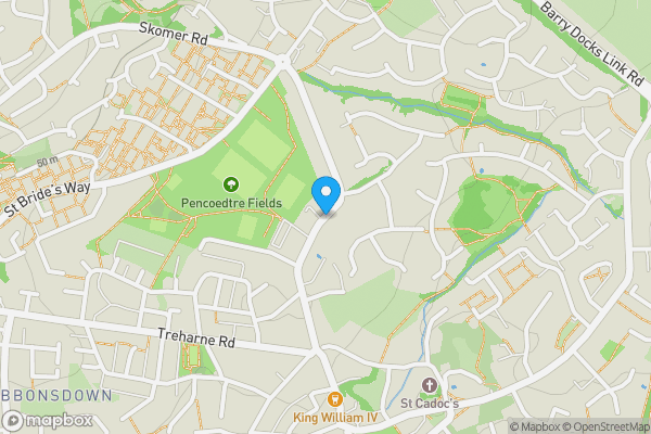 Map location for Pencoedtre Road, BARRY, CF63