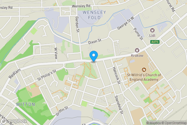 Map location for 81 & 81A Bank Top, Blackburn, Lancashire BB2 1TN