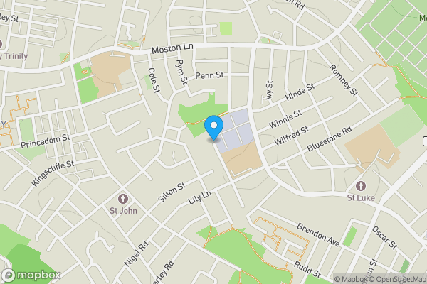 Map location for Lizmar Terrace, Moston, Greater Manchester, M9