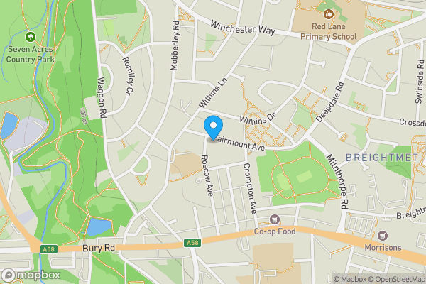 Map location for 10 Fairmount Avenue, Bolton, Lancashire BL2 5LB