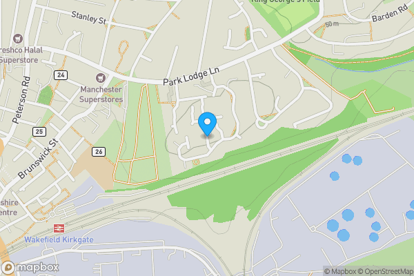 Map location for Howden Way, WAKEFIELD, West Yorkshire, WF1 4PL